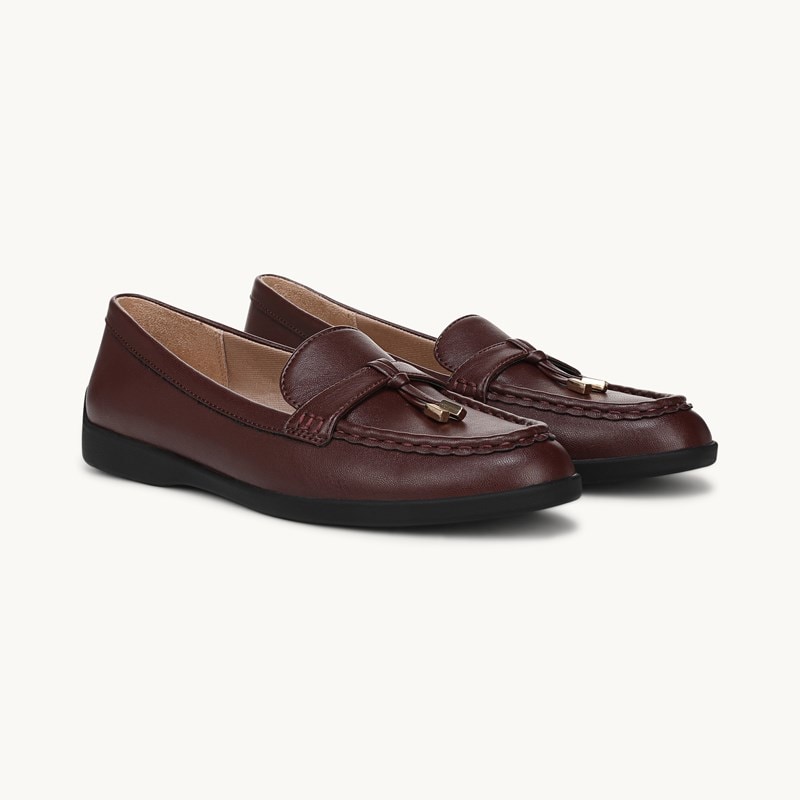 LifeStride Malta 3 Loafer Shoes (California Wine Faux Leather) Fabric 10.0 W