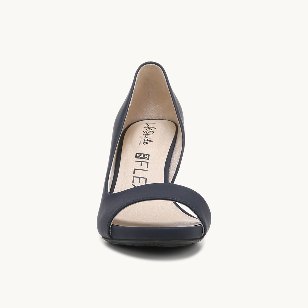Lifestride peep toe booties shop
