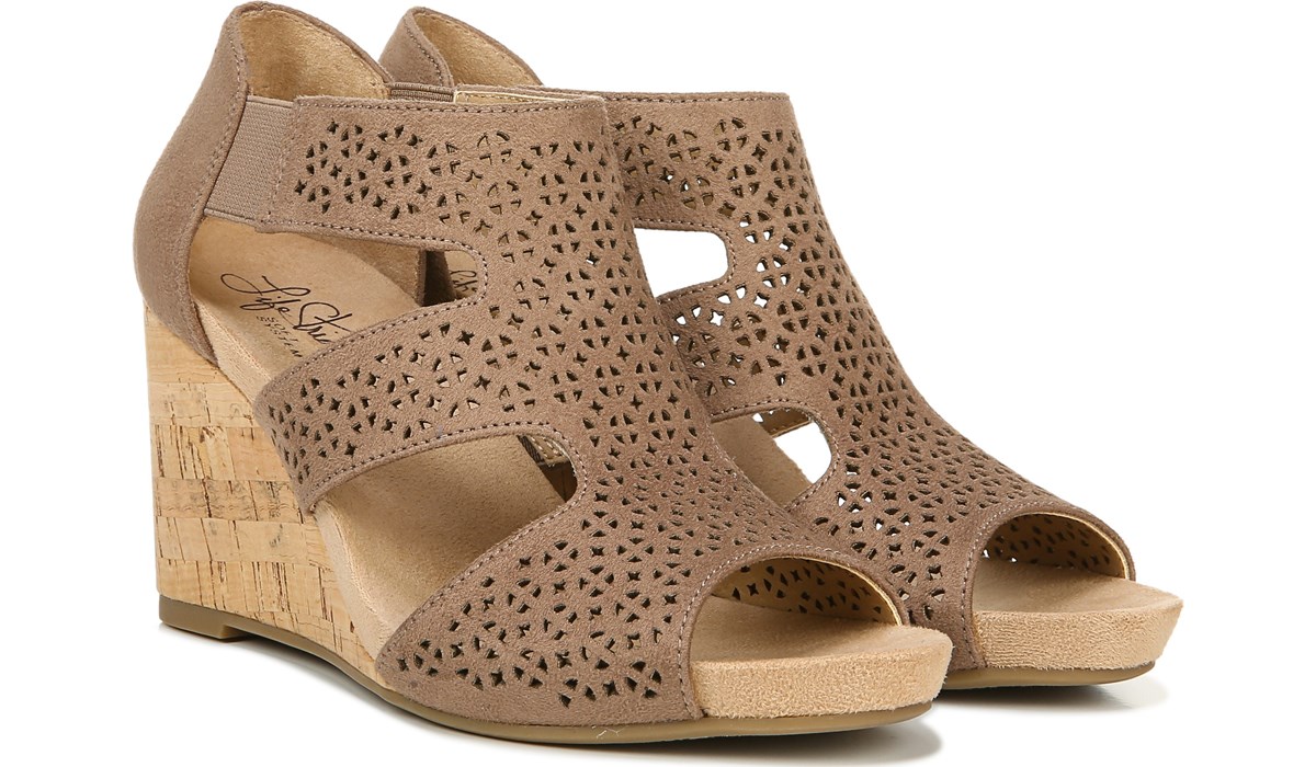 lifestride flair women's wedges