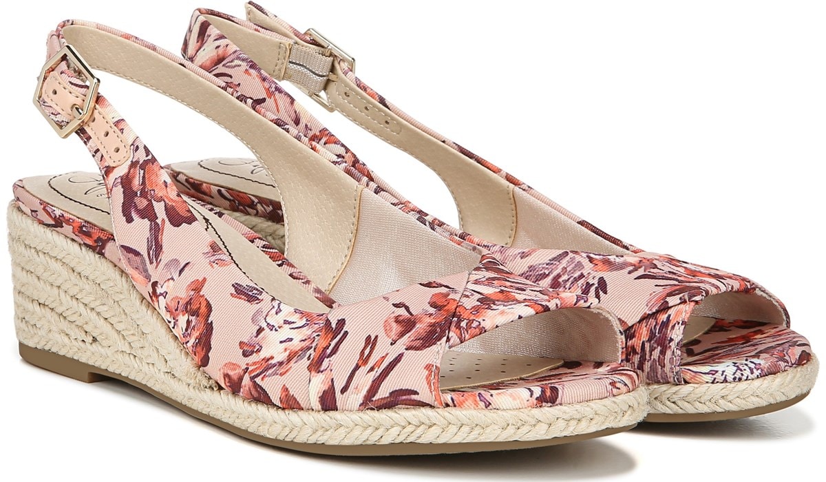 lifestride peep toe wedge