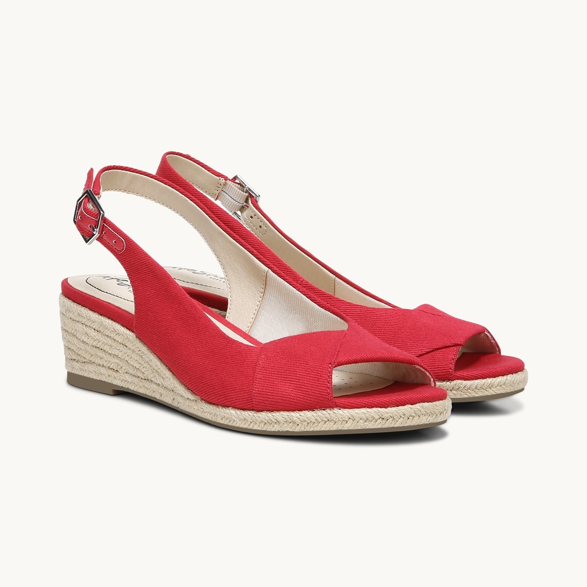 lifestride espadrille wedges closed toe