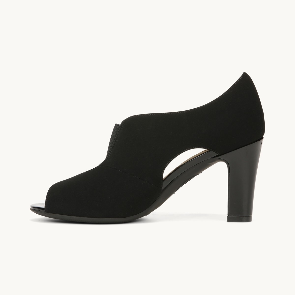 lifestride peep toe booties