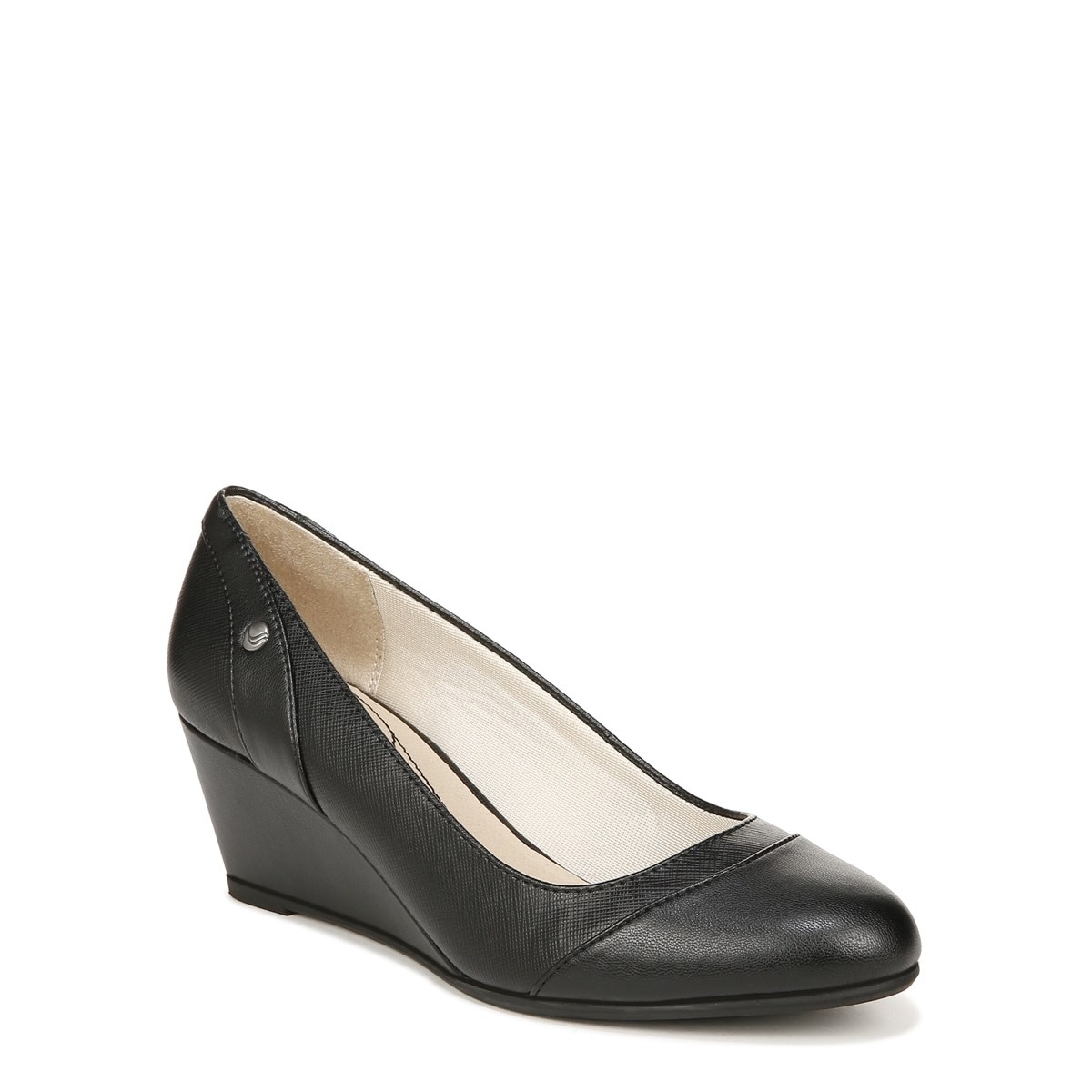 lifestride black wedges