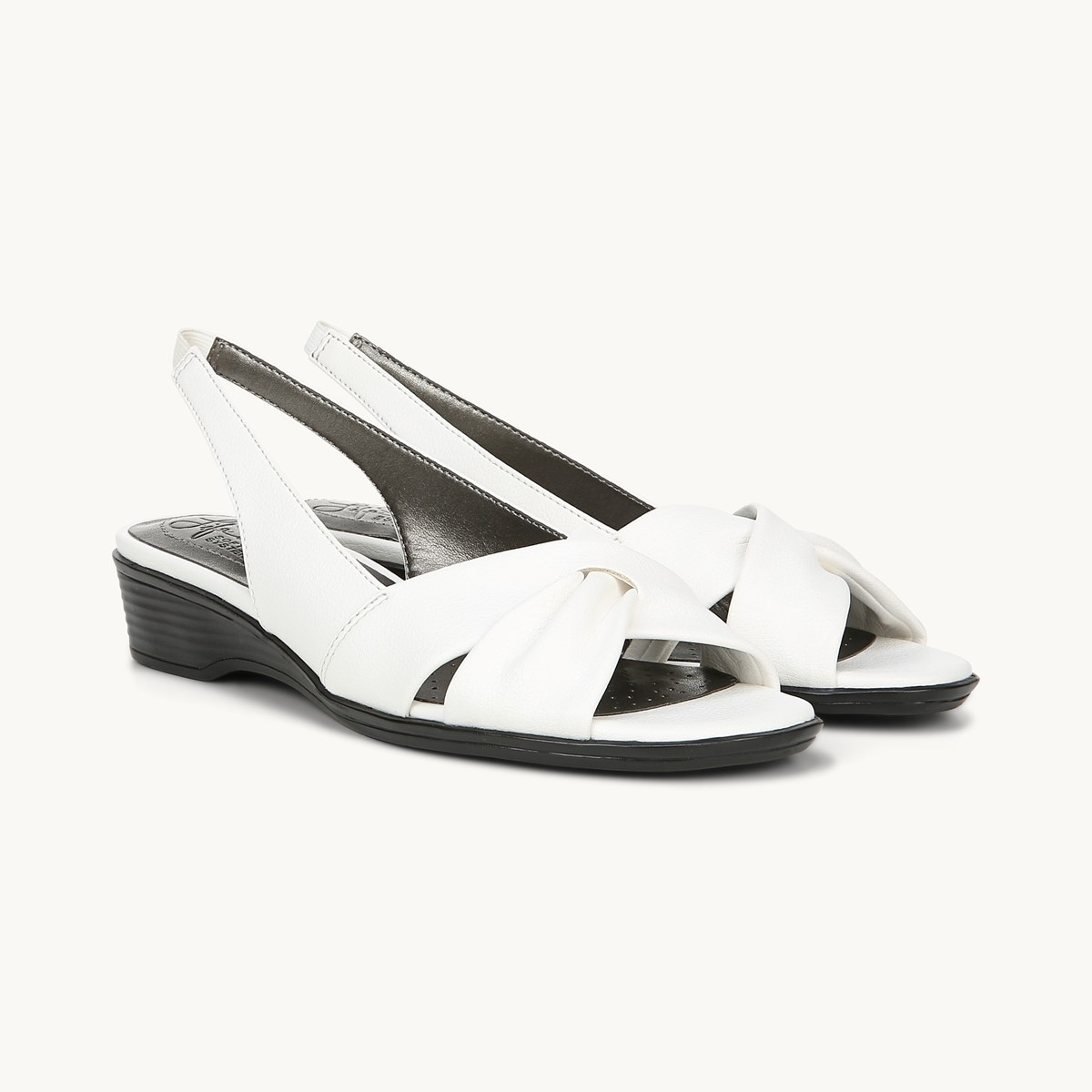 lifestride white sandals